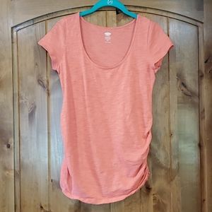Old Navy Ruched Maternity Shirt with Scoop Neck